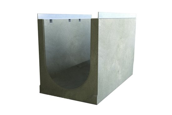 Лоток водоотводный бетонный Optima с уклоном 0,5% 500№4, тип 1
